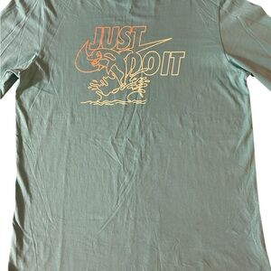 Nike Men's Teal 'Just Do It' Long Sleeve Tee